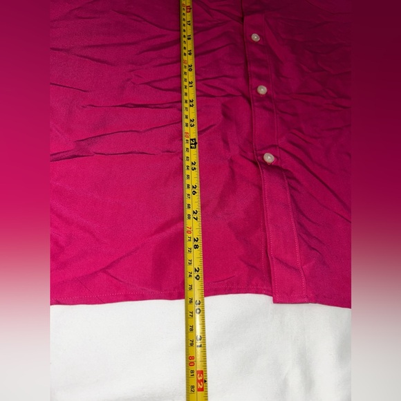 Claiborne Men’s Hot Rose Short Sleeve Button-Down Shirt - XL - NWT - Picture 7 of 8